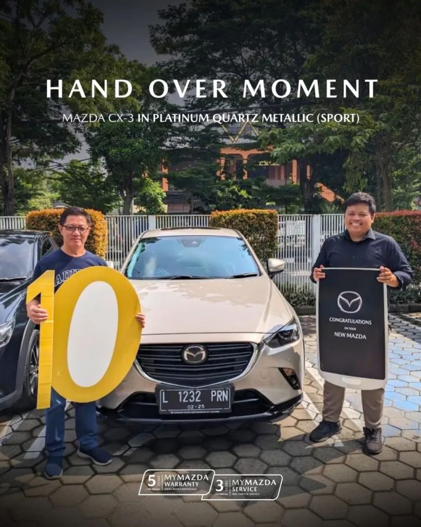 serah terima unit mazda surabaya