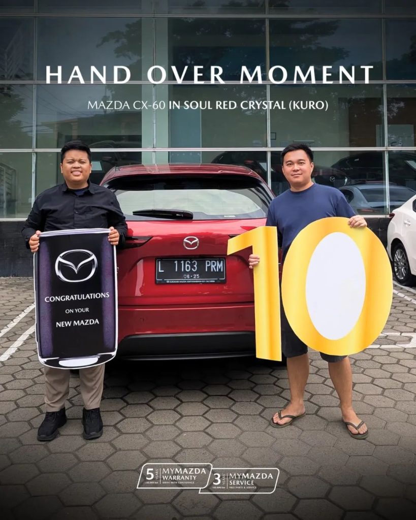 serah terima unit mazda surabaya